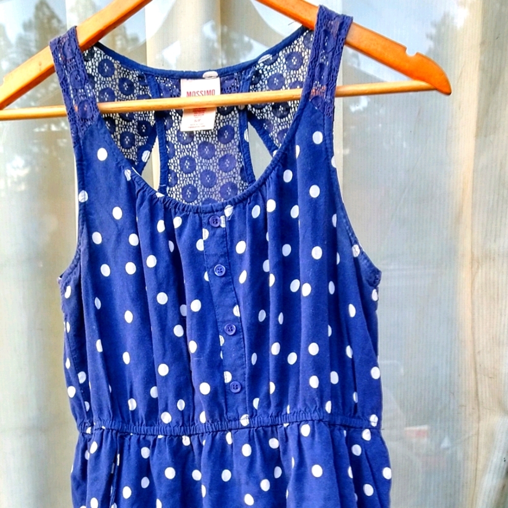 MOSSIMO S/P Blue/White/Polka Dots Sundre